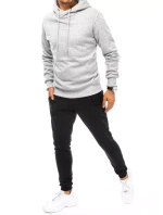 Pánská šedočerná tepláková souprava FashionStreet AX0670