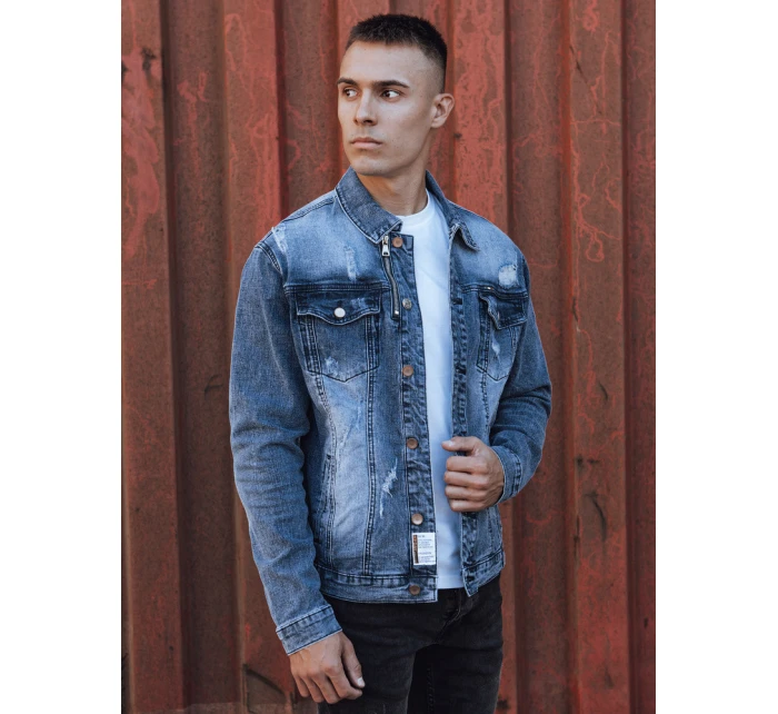 Pánská modrá džínová bunda FashionStreet TX4853