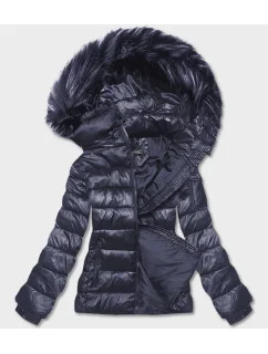 KRÓTKA KURTKA DAMSKA ZIMOWA GRANATOWA model 21245704 - W COLLECTION