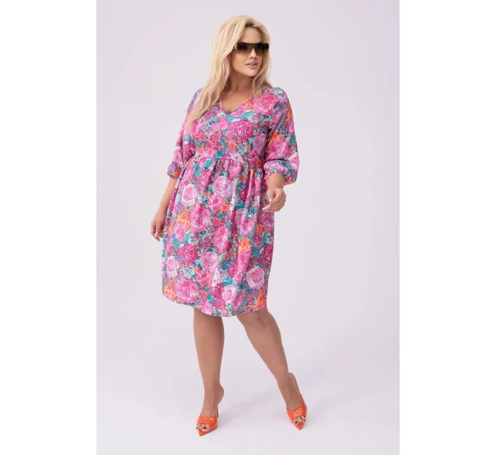 dámské letní květované šaty model 20070170 - Moon dámské letní květované šaty model 20070170 - Moon