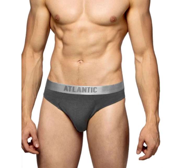 Pánské slipy 2 pack 013 grey - Atlantic