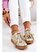 Kožená obuv Maciejka 04550-25 Zlatá