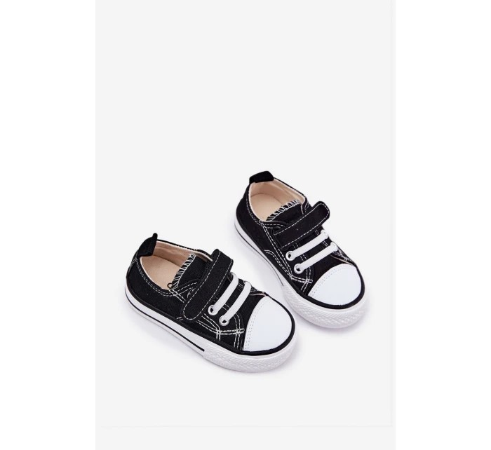 Dětské Tenisky Na Suchý Zip Černé model 21692346 - Boto Dětské Tenisky Na Suchý Zip Černé model 21692346 - Boto