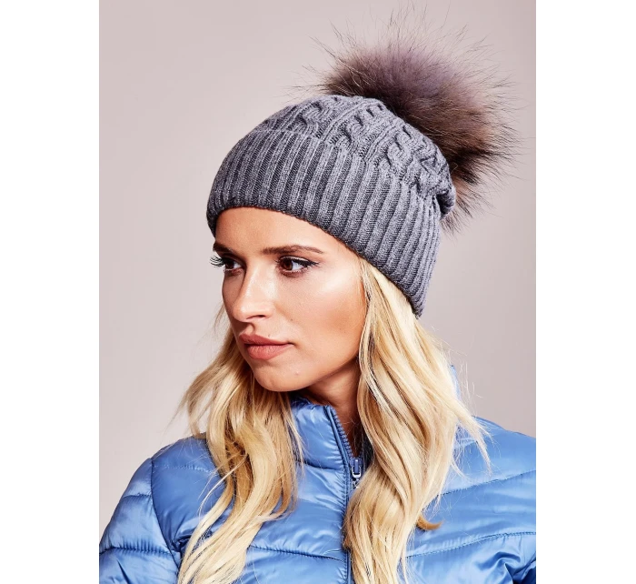 Dámská čepice AT CZ 173501 tmavě šedá