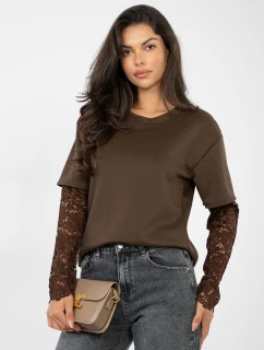 Bluzka IT BZ model 21895816 ciemny brązowy - FPrice