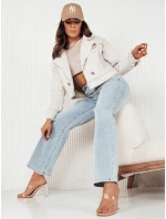 Dámská džínová bunda light beige model 21972707 - Dstreet Dámská džínová bunda light beige model 21972707 - Dstreet