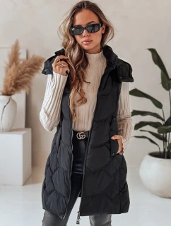 Dámská zateplená prošívaná vesta černá FashionStreet TY5101