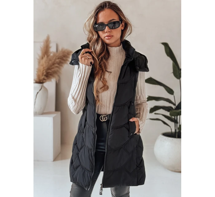 Dámská zateplená prošívaná vesta černá Dstreet model 21991348 - FashionStreet