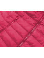Lehká růžová dámská prošívaná bunda (20311-266)