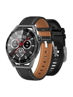 Rubicon RNCE88-1 Smartwatch Black- Černý silikonový řemínek + černý kožený řemínek Rubicon RNCE88-1 Smartwatch Black- Černý silikonový řemínek + černý kožený řemínek