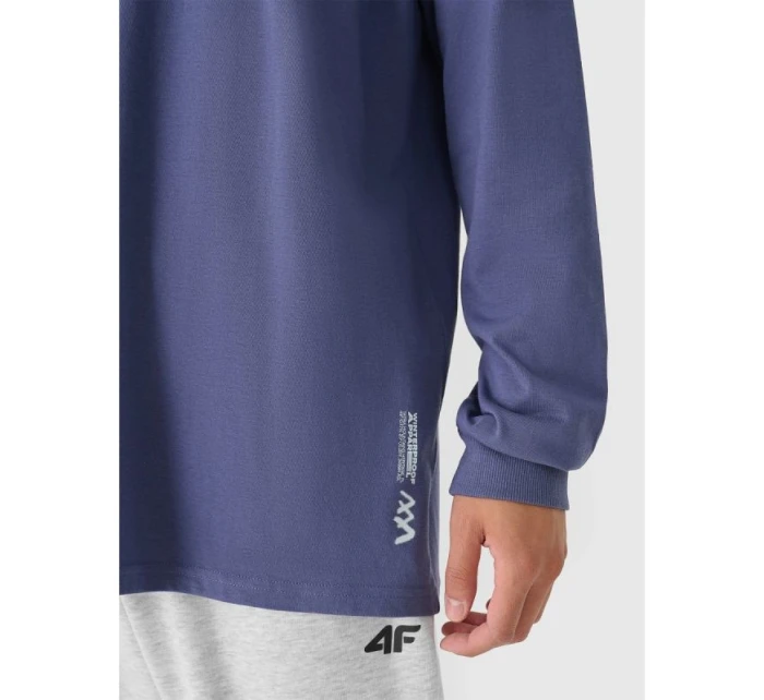 Pánské tričko oversize s potiskem a dlouhým rukávem 4F 4FRAW24TLONM507-32S