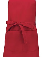 Kariban K 890 Zástěra s laclem "Sommelier" 20.K890 red