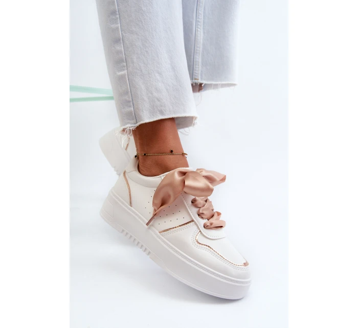 Dámské tenisky na platformě bílé Tessama Dámské tenisky na platformě bílé Tessama