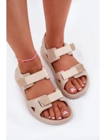 Dámské Pěnové Sandály Na Platformě Big Star model 21695317 Béžové - Big Star Shoes Dámské Pěnové Sandály Na Platformě Big Star model 21695317 Béžové - Big Star Shoes