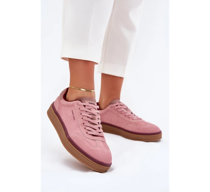 Semišové Dámské Tenisky Růžové model 21703337 - Daniel Lopez Just Dare Semišové Dámské Tenisky Růžové model 21703337 - Daniel Lopez Just Dare