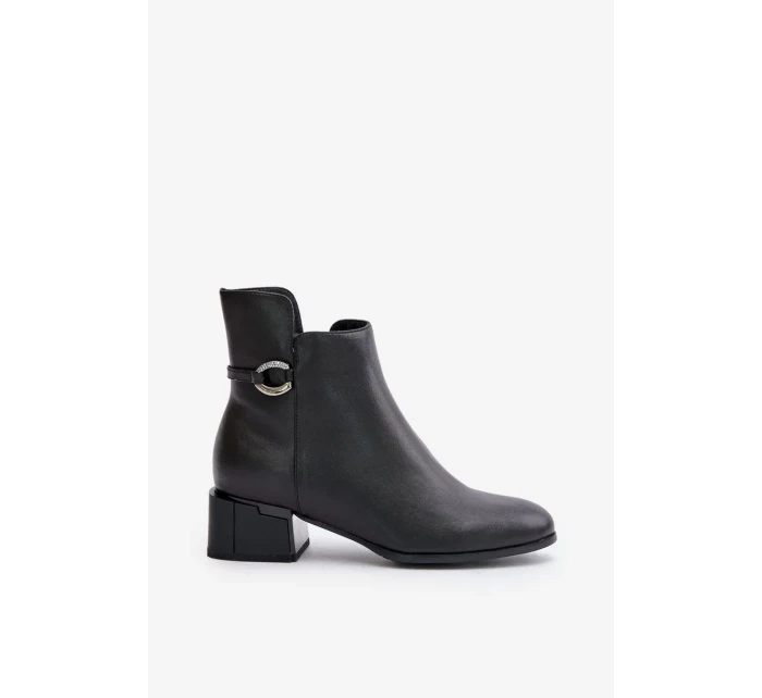 Zateplené Dámské Kotníkové Boty Na Podpatku Na Zip Černé Vinceza Zateplené Dámské Kotníkové Boty Na Podpatku Na Zip Černé Vinceza