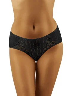 Dámské kalhotky model 19649212 black WOLBAR - Wol-Bar