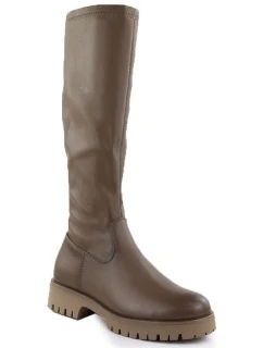 Dámské boty na platformě khaki Potocki 25-12729