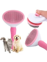 SAMOČISTICÍ KARTÁČ PRO PSY A KOČKY RŮŽOVÝ