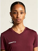 Craft Teamwear Squad Go Jersey Solid W Dámské sportovní tričko s výstřihem do V 82.5566 white Craft Teamwear Squad Go Jersey Solid W Dámské sportovní tričko s výstřihem do V 82.5566 white