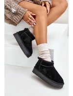 Dámské semišové sněhule na platformě černé model 21670434 - Boto Dámské semišové sněhule na platformě černé model 21670434 - Boto