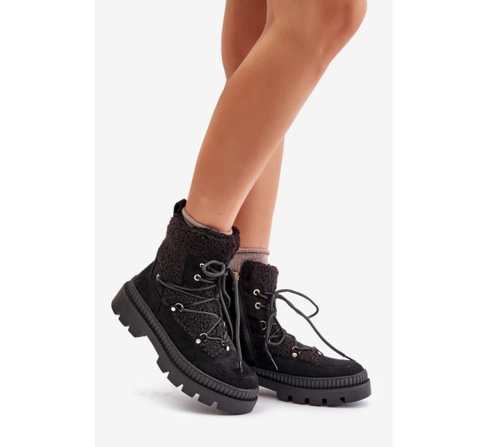 Boty S Kožešinou Černé model 21676596 - Boto Boty S Kožešinou Černé model 21676596 - Boto