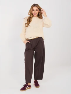 Kalhoty IT SP FL10125.78 tmavě hnědé