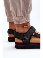 Dámské sandály na platformě Lee Cooper Černé