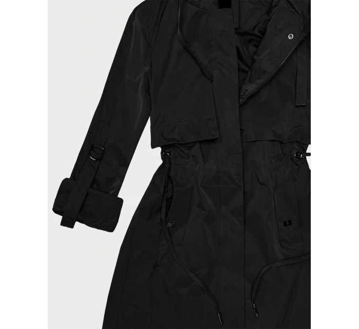 Klasyczna kurtka damska na podszewce Goodlookin czarna (B2006-1)