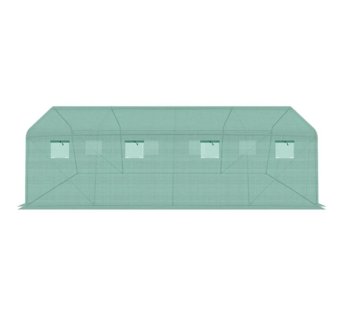 ZAHRADNÍ TUNEL 300x600x200 cm PE KONSTRUKCE ZELENÁ OCEL