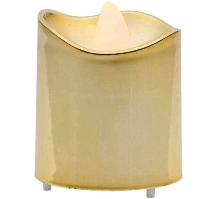 SADA 4 ČAJOVÝCH SVÍČEK VEDENÝCH ZLATOU BARVOU SADA 4 ČAJOVÝCH SVÍČEK VEDENÝCH ZLATOU BARVOU