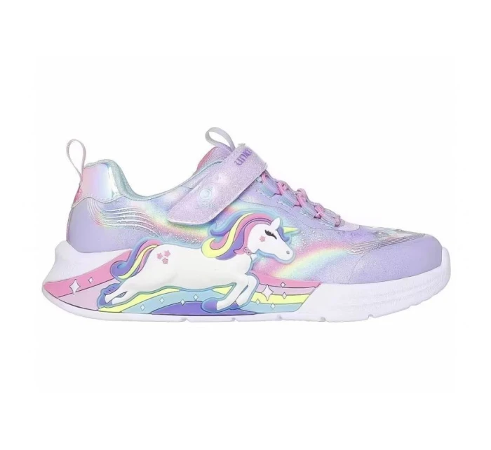 Skechers S Lights - Unicorn Chaser 302298L-LVMT Lavender/Multi dětské