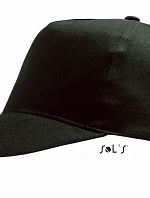 SOL'S Sunny 5 panelová baseballová kšiltovka 25.8110 black