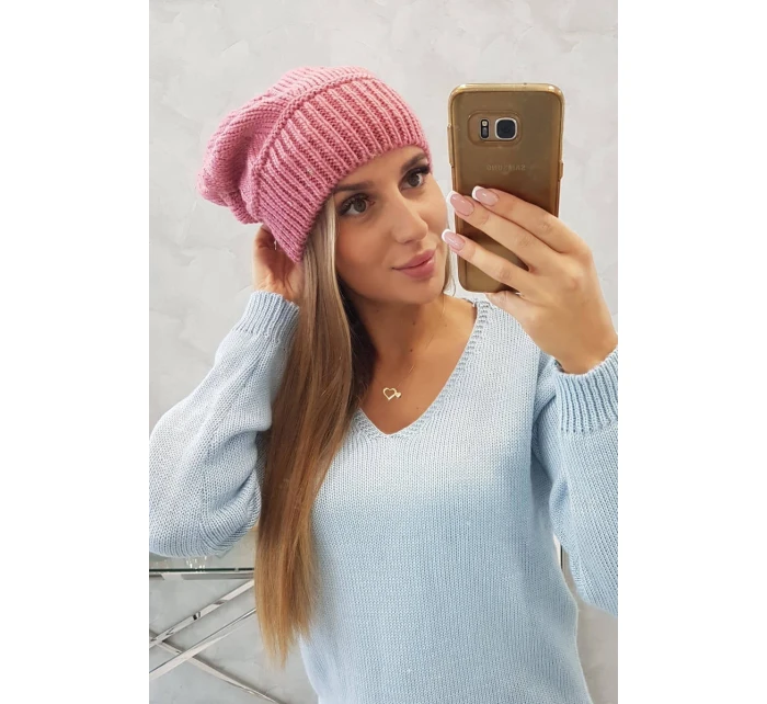 Dámská čepice Ingrid K371 tmavě růžová