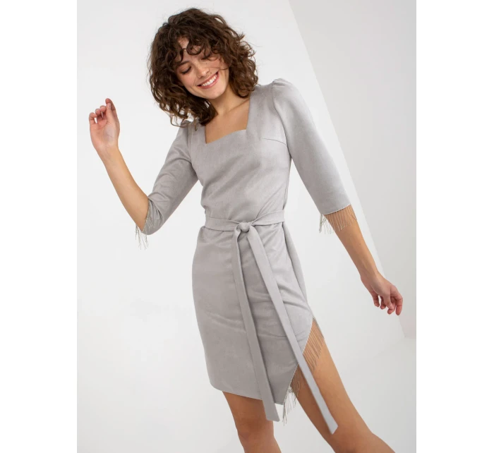 LK SK 509144 šaty.98 šedá