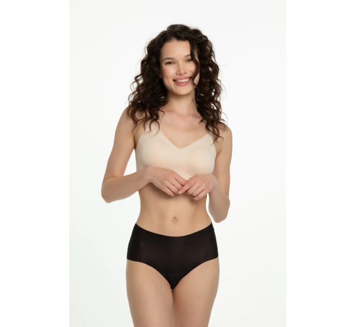 Dámské bezešvé kalhotky Mousse Maxi černé - Julimex