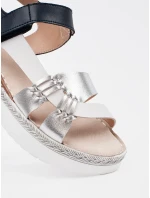 Módní bílé sandály dámské platforma Módní bílé sandály dámské platforma