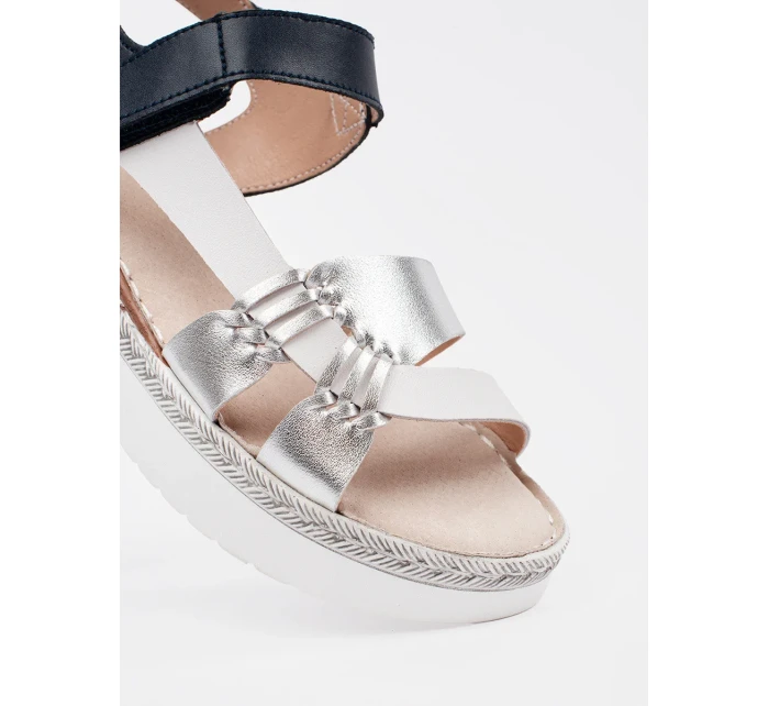 Módní bílé sandály dámské platforma Módní bílé sandály dámské platforma