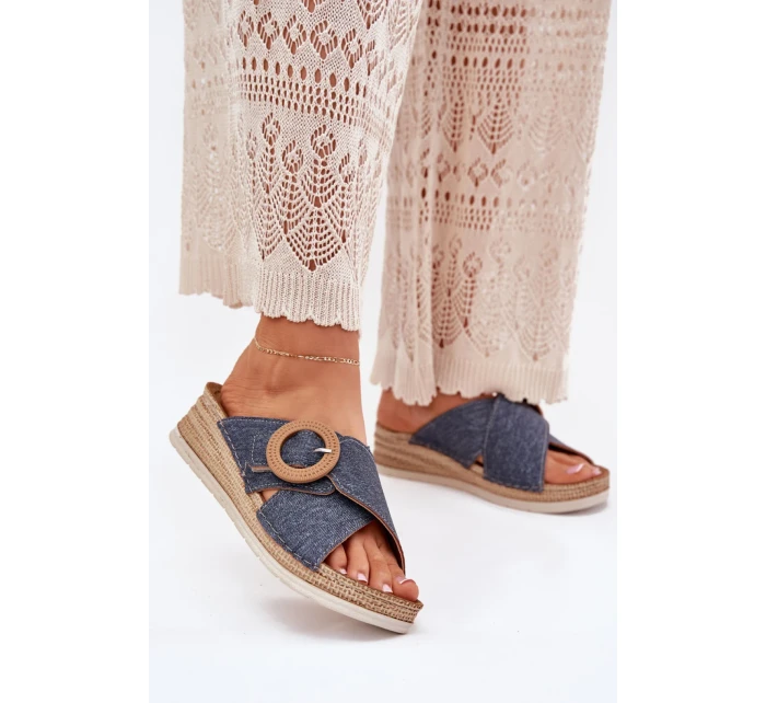 Pantofle model 214736 Step in style Pantofle model 214736 Step in style