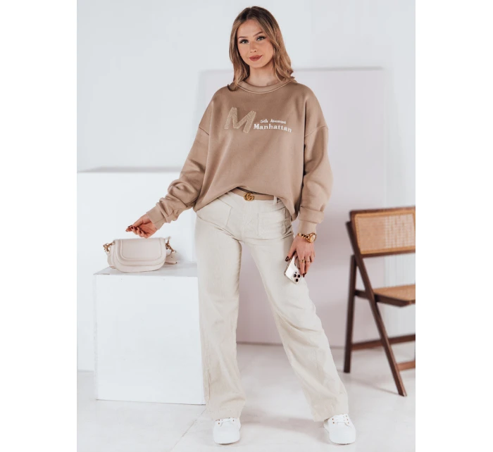 Dámské manšestrové kalhoty WELVIA light beige FashionStreet UY2302