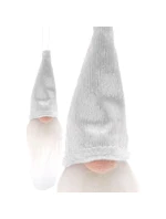 DEKORATIVNÍ PŘÍVĚSEK SANTA CLAUS 11CM BÍLÝ DEKORATIVNÍ PŘÍVĚSEK SANTA CLAUS 11CM BÍLÝ