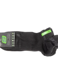 Skechers 3PPK Bamboo Mesh Sneaker Socks SK43098-9999 Black 39-42