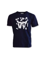 Dřevěné eso Puzzle tričko námořnická modrá - 10295703-2222-7000
