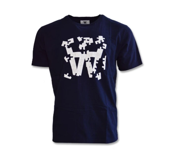 Dřevěné eso Puzzle tričko námořnická modrá - 10295703-2222-7000