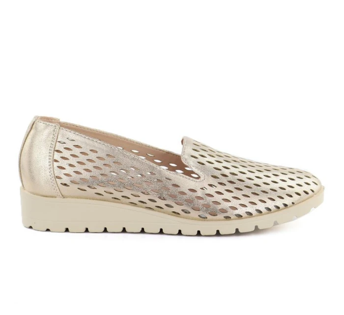 Dámská zlatá prolamovaná obuv Jezzi RMR1628