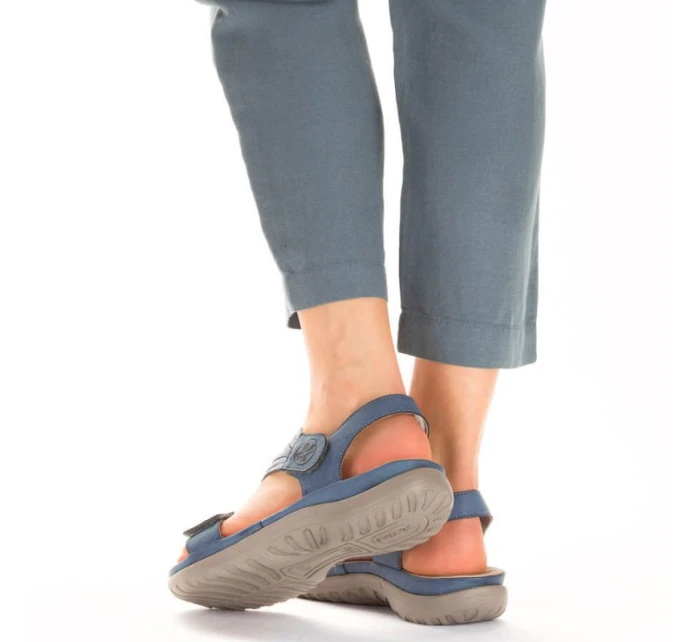 Pohodlné modré sandály Rieker W RKR587