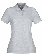 Fruit of the Loom Lady-Fit 65/35 Polo Dámské piqué polo 16.3212 heather grey Fruit of the Loom Lady-Fit 65/35 Polo Dámské piqué polo 16.3212 heather grey