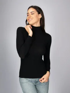 Dámský svetřík s rolákem s příměsí kašmíru Intimidea Barva: