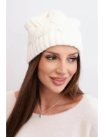 Čepice s polarovým fleecem Sylwia K244 ecru Čepice s polarovým fleecem Sylwia K244 ecru