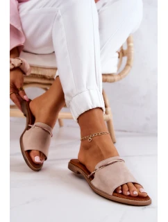 Semišové pantofle Lewski Boty model 21575682 Béžová - Boto